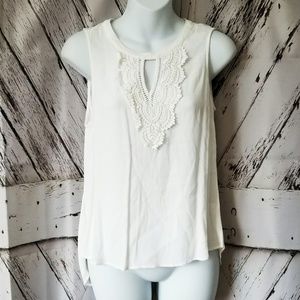 Daniel Rainn Lace Detail Top